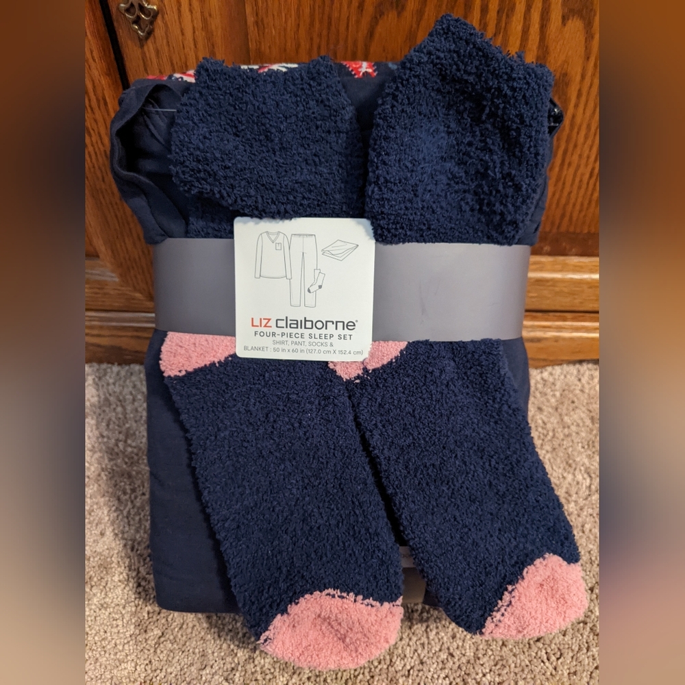 Ladies Liz Claiborne 4 Piece Sleep Set Size XXLarge NWT